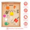 MIKNEKE Montessori Lock and Key Set for Toddlers, Homeschool Preschool Learning Activities, Wooden Montessori Materials Learning & Education Toys for 3+ Year Old Kids view 3