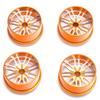 Replacement Part For 4 Pieces Mini 4WD Wheels Aluminum Wheel Hub Spare Parts For Mini 4WD Racing Car Model - (Color: Golden) view 1