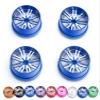 Replacement Part For 4 Pieces Mini 4WD Wheels Aluminum Wheel Hub Spare Parts For Mini 4WD Racing Car Model - (Color: Golden) view 2