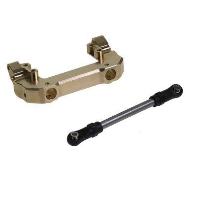 Replacement Part For Brass Front/Rear Bumper Bracket & Tie Rod For SCX10 III AX103007 RC Car Upgraded Parts - (Color: Front Bumper Bracket)