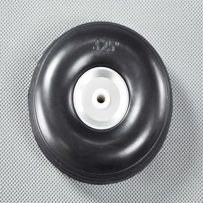 Replacement Part For 1 Pair Of 3.25"/83mm RC Airplane PU Wheel With Dia-Casting Aluminum Hub W/Screw