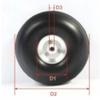 Replacement Part For 1 Pair Of 3.25"/83mm RC Airplane PU Wheel With Dia-Casting Aluminum Hub W/Screw view 2