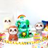 9 Pcs Mini Sloth Stuffed Animal Sloth Birthday Party Supplies Small Baby Shower Sloth Gifts Soft Huggable Adorable Jungle Animal Plush Toys Set for Party Favors Award 4 Inches (Brown, Gray, Beige) view 4