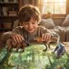 Gemini&Genius Carnotaurus Dinosaur Toy, Carnotaurus Dinosaur Action Figure, Dino Figurine, Birthday Gift, Cake Topper, Collection for Boys and Girls view 2