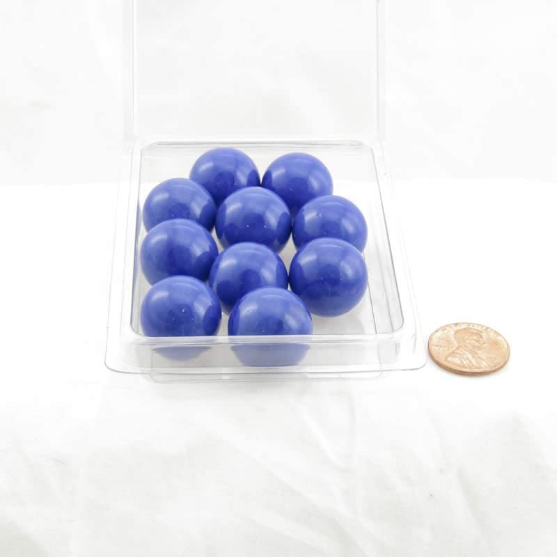 Dark Blue 19mm Glass Marbles Pack of 10 Wondertrail