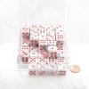 Pop Art Festive Dice with Red Pips 16mm (5/8in) D6 Pack of 50 Wondertrail view 1