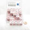 Pop Art Festive Dice with Red Pips 16mm (5/8in) D6 Pack of 50 Wondertrail view 2