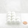 White 19mm Glass Marbles Pack of 10 Wondertrail view 1