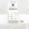 White 19mm Glass Marbles Pack of 10 Wondertrail view 2