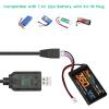 Charger Replacement for Splatter Ball Gun, Gel Blaster, Axial SCX24-7.4V RC Car 2S Lipo Battery Charging Cable (2-Pack) view 3