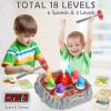 Yerloa Whack Game Mole Dinosaur Toys for Kids 2 3 4 Year Old Boy Birthday Gift, Sensory Toddler Boy Toys for Ages 2-4 2-3 4-6 3-5 Dino Volcano Learning Easter Gifts with 2 Hammers, Music Spray Light view 2