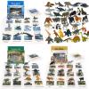 36 Small Animal Figurines Learning & Education Toys, Plastic Realistic Dinosaur Zoo Jungle Safari Sea Ocean Animal Figures, Preschool Learning Activities Matching Game Science Toys view 1