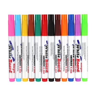 12 Color Magical Water Painting Pen, Magic Floating Ink Pen, Whiteboard Marker Watercolor Pens, Doodle Water Drawing Pens Kit Set for Kids Toddler Adult Birthday Christmas Gift