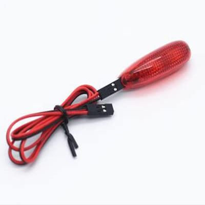Replacement Part For 4pcs RC Cars Boats Night Light 5V Receiver Powered Navigation LED Lights For Model Racing FPV Multi-copter Airplane Flight Light - (Color: Red Light)