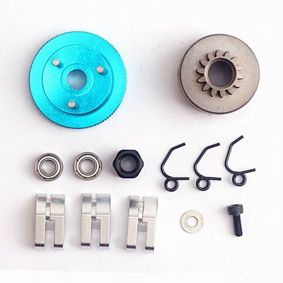 Replacement Part For Bell Gear 14T Flywheel + Springs + Bearings +Clutch Shoes Assembly Sets 83013 81020 Nitro Engine Parts For RC 1/8 RC Car - (Color: Blue)