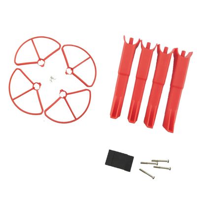 Replacement Part For 4pcs Landing Gear And 4pcs Cover RC Drone Parts Accessories For M B2C B2W B2 Bugs 2w Bugs 2 D80 F18 - (Color: Red)