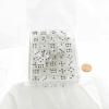White Cirrus Dice with Black Hearts D6 16mm (5/8in) Pack of 50 Wondertrail view 1