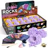 Gamerside Mineral Mining Kit Rock Mining Kit Gem Dig Kit - Dig up 12 Rock & Mineral Collection Gemstones & Crystals Dig Kit for Kids Gemology Mining Gift Rocks Minerals, Excavation Toys for Boys Girls view 1