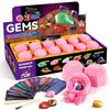 Gamerside Gemstones Dig Kit - Dig it up 12 Real Gemstone and Crystal for Kids Gems Digging Kit Mineral & Rock Collection for Kids Archaeology Geology Educational Gift STEM Toys for Boys & Girls view 1
