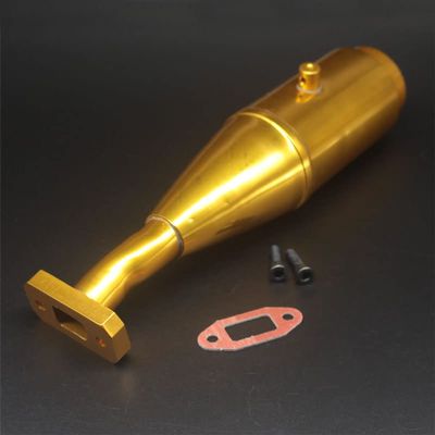 Replacement Part For 15005G Golden Exhaust Joint Tubing For 1/5 5B 5B Nitro Off-road Car - (Color: Gold)
