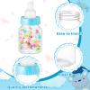 36 Pcs 3.5 Inch Baby Bottle Shower Favor Mini Plastic Candy Bottle Clear Bottles for Baby Shower Mini Feeding Candy Box for Party Favor Gift Decor(Blue) view 3