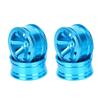 Replacement Part For 4pcs 52mm 5/6 Spoke RC Wheel Hub Aluminum Wheel Rims For 1/10 RC Flat Running Drift Car RC Car Wheel Hubs Accessory - (Color: Blue) view 2