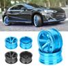 Replacement Part For 4pcs 52mm 5/6 Spoke RC Wheel Hub Aluminum Wheel Rims For 1/10 RC Flat Running Drift Car RC Car Wheel Hubs Accessory - (Color: Blue) view 3