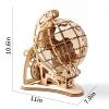 3D Wooden Globe Puzzle for Adults Wood Block Puzzle-Model Building Kit-Gift for Birthday/Father's Day view 4
