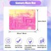 Frienda 2 Pack Marble Maze Mat Fidget Tactile Sensory Toys Stress Relief Toys Relief Anxiety Calming Mats for School Classroom Reduce Stress Anxiety Improve Focus(Vivid Style,8.7 x 6.3 Inch) view 2