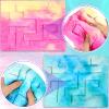 Frienda 2 Pack Marble Maze Mat Fidget Tactile Sensory Toys Stress Relief Toys Relief Anxiety Calming Mats for School Classroom Reduce Stress Anxiety Improve Focus(Vivid Style,8.7 x 6.3 Inch) view 3