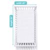 American Baby Company 2 Pack Waterproof Fitted Crib Mattress Protector 52" x 28" - Quilted, Noiseless, Soft & Breathable Crib & Toddler Mattress Pad Cover, White (Little Lamb) view 2