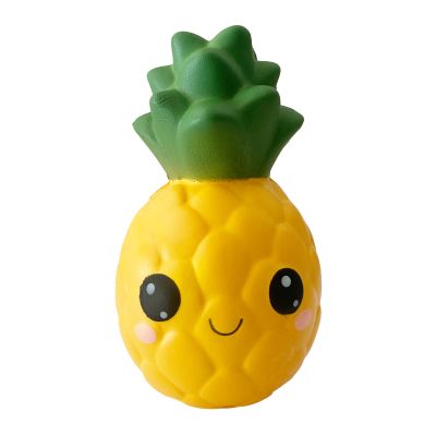 funnysquee Slow Rising Big Eyes Pineapple Squishies Toy for Kids Birthday Gift,Cute Fruit Stress Relief Simulation Lovely Squishys Squishi Squeeze Toys