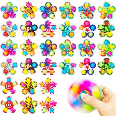 30 Fidget Spinners Toys, Party Favors Gifts for Kid,Pop Fidget Spinner Pack Bulk, Little Sensory Fidget Toys Pack, Classroom Prizes for Girls Boys Students (30 Fidget Spinners)