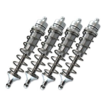 Team Corally 1/10 Sketer XL4S C-00191 Upgrade Parts Aluminum Front & Rear Adjustable Dampers 130mm - 4Pc Set Silver