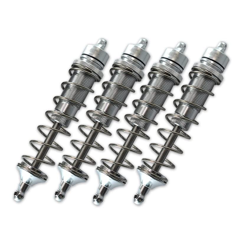 Team Corally 1/10 Sketer XL4S C-00191 Upgrade Parts Aluminum Front & Rear Adjustable Dampers 130mm - 4Pc Set Silver