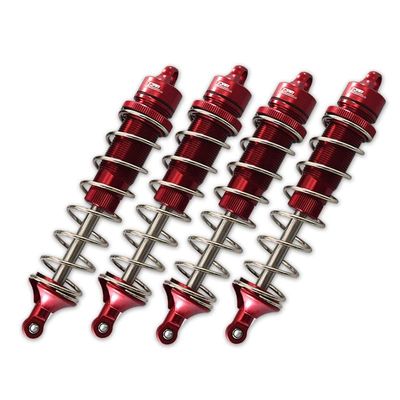 Team Corally 1/10 Sketer XL4S C-00191 Upgrade Parts Aluminum Front & Rear Adjustable Dampers 130mm - 4Pc Set Red