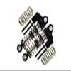 Aluminum Front Or Rear L-Shape Piggy Back Damper 35mm For Axial 1/24 SCX24 Jeep Wrangler AXI00002-8Pc Set Black view 1