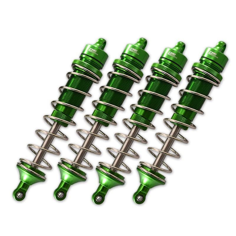 Team Corally 1/10 Sketer XL4S C-00191 Upgrade Parts Aluminum Front & Rear Adjustable Dampers 130mm - 4Pc Set Green