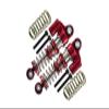 Aluminum Front Or Rear L-Shape Piggy Back Damper 35mm For Axial 1/24 SCX24 Jeep Wrangler AXI00002-8Pc Set Red view 1