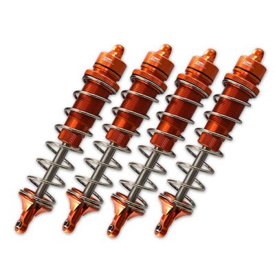 Team Corally 1/10 Sketer XL4S C-00191 Upgrade Parts Aluminum Front & Rear Adjustable Dampers 130mm - 4Pc Set Orange