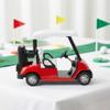 NOLITOY Die-cast Metal Golf Cart Model, Mini 1:20 Scale Golf Cart Vehicle for Home Decor Party Favor view 2