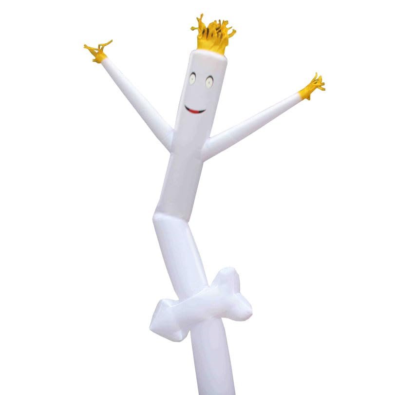 White Arrow Dancing Fly Guy| 18' Foot Tall x 18" Inch Diameter | Fun Wacky Waving Inflatable Arm Flailing Tube Man | for Advertising, Promotion, and Entertainment (Requires Blower - NOT Included)