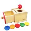 Dailyfunn Montessori Toys Coin&Ball 2-in-1 Drop Box Object Permanence Box for Infant Baby Preschooler 6-24 Months view 1
