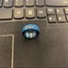YUOTO Custom fidget rings for anxiety for womenEngraved rings for women, Name rings personalized stainless steel size 4-12 Blue view 3
