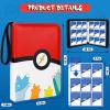 AIMerss 900 Pockets Trading Card Binder with 50 Removable Card Sleeves, 9-Pocket Card Holder Book Compatible with Baseball Binder for Cards, Card Collector Album with Zipper Carrying Case view 2