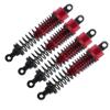Adjustable 100mm Aluminum RC Shock Absorber For 1/10 crawler tamiya Hpi Hsp Axial Tamiya Buggy truck Car Oiled Type upgraded part 4pcs/setRed view 1