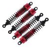 Adjustable 100mm Aluminum RC Shock Absorber For 1/10 crawler tamiya Hpi Hsp Axial Tamiya Buggy truck Car Oiled Type upgraded part 4pcs/setRed view 2