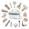 nunukids Wooden Makeup Toy Set Pretend Wood Beauty Salon Toys Toddler Wooden Makeup Kit for Girls 16PC view 1