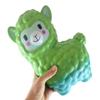 Curious Minds Busy Bags 1 Jumbo Green/Teal Colorful Alpaca Squishy Slow Rise Foam Pet Animal Toy - Scented Sensory, Stress, Fidget Toy (1 Green to Teal) view 1
