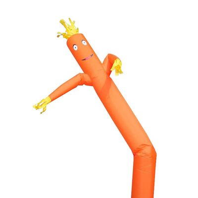 Orange Dancing Fly Guy | 12' Foot Tall x 12" Inch Diameter | Fun Wacky Waving Inflatable Arm Flailing Tube Man | for Advertising, Promotion, and Entertainment (Requires Blower - NOT Included)